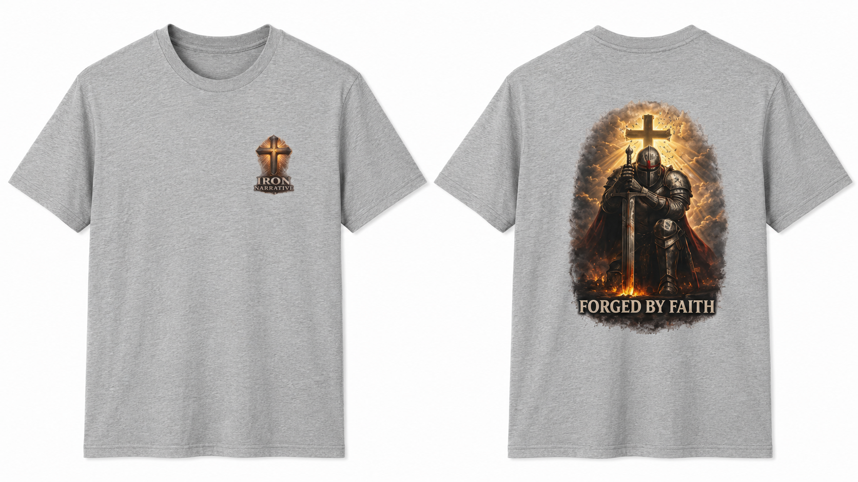 Forged by Faith Knight T‑Shirt