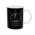 Dark Minimalist Laurel & Arrow Control Coffee Cup (11oz/15oz)