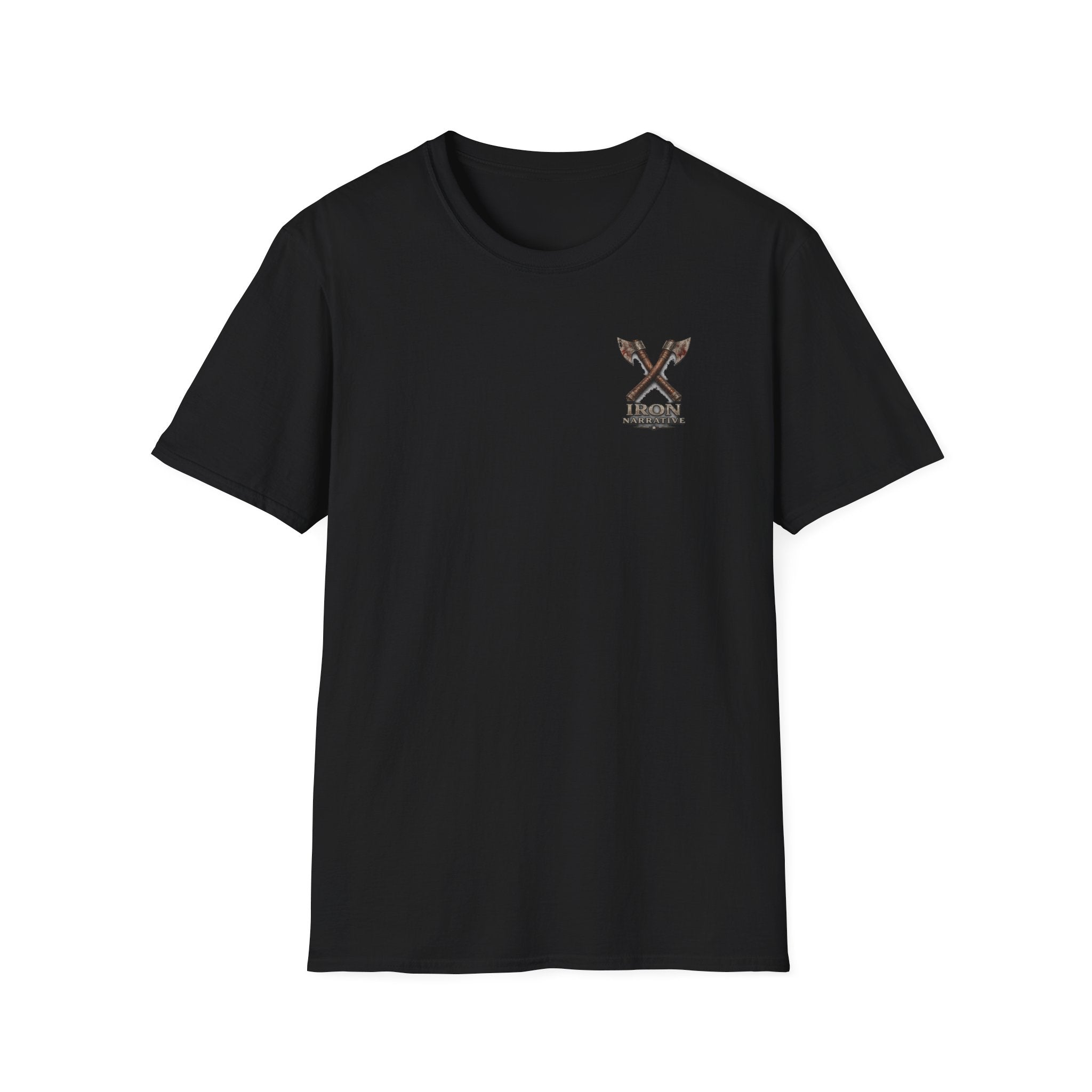 Forged In Suffering T-Shirt — 'Forged in Suffering' Nordic Viking Helmet Graphic Tee