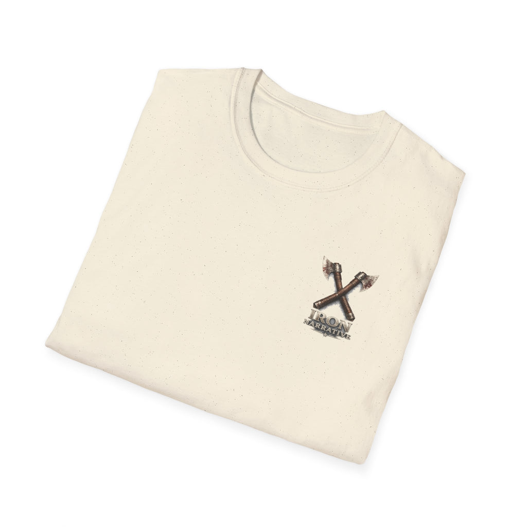 Forged In Suffering T-Shirt — 'Forged in Suffering' Nordic Viking Helmet Graphic Tee