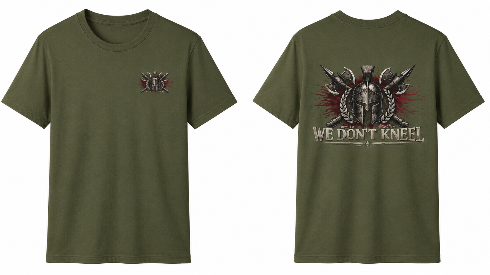 Spartan 'We Don't Kneel' Graphic T-Shirt