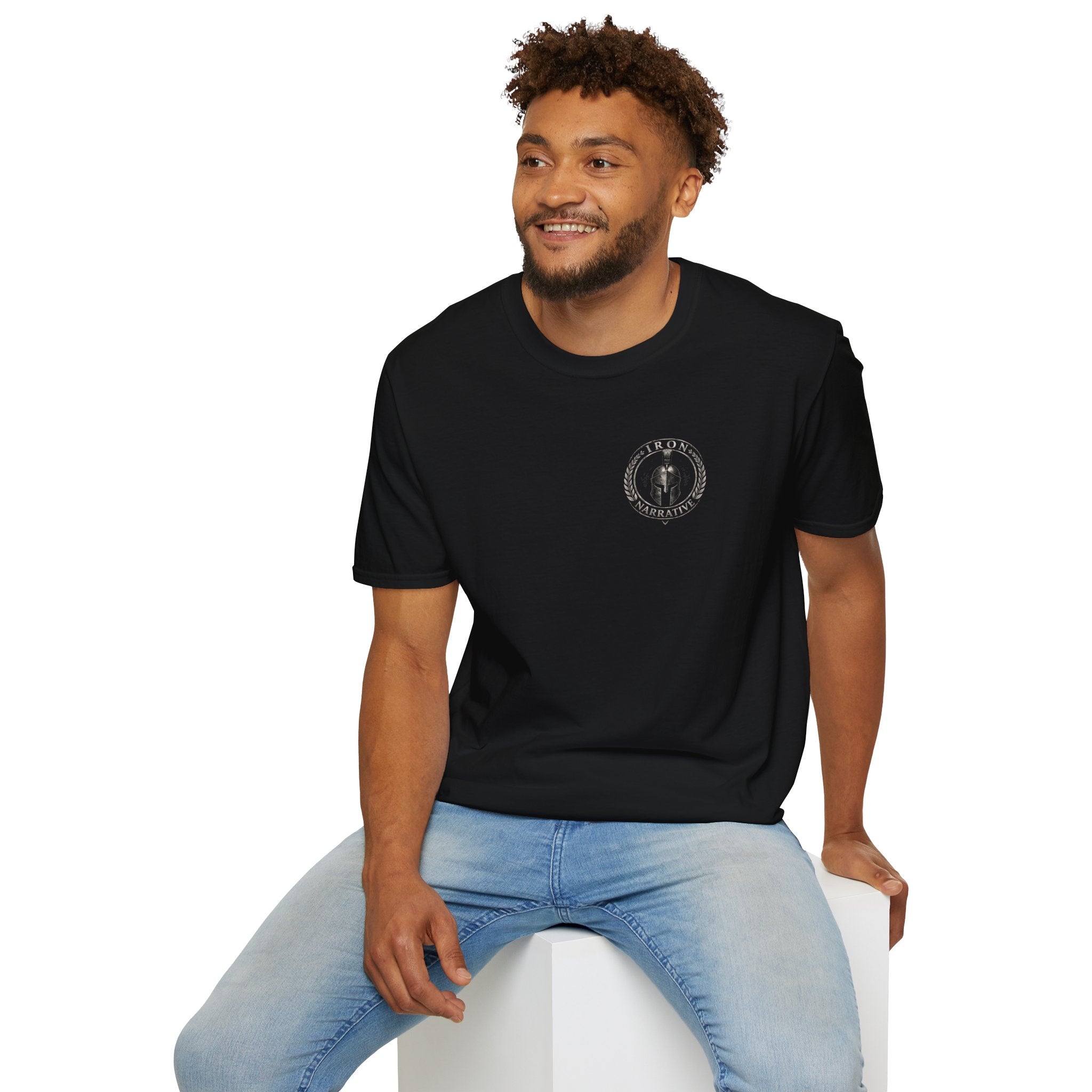 Fight In The Shade T-Shirt — Small Chest Emblem, Subtle Back Print