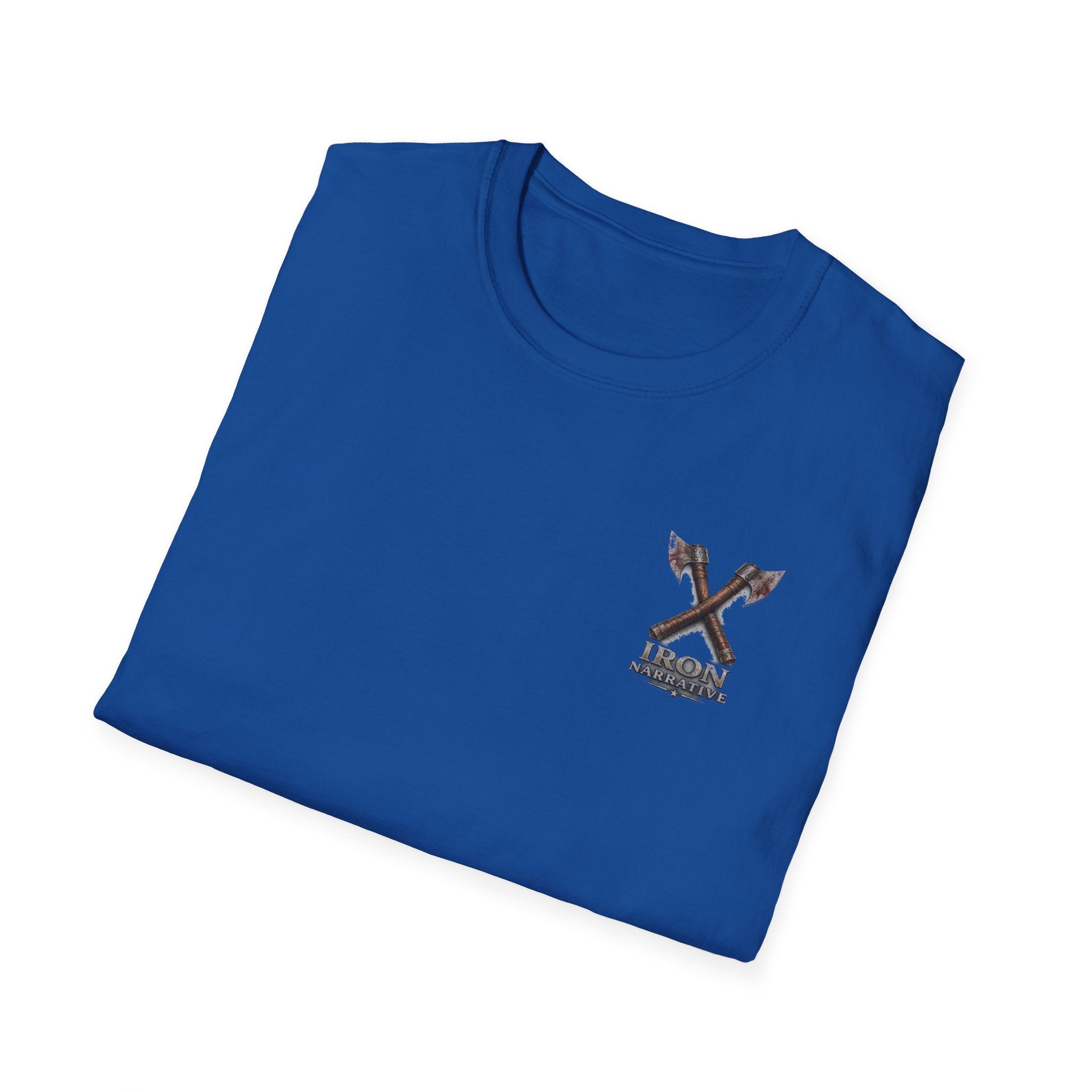Forged In Suffering T-Shirt — 'Forged in Suffering' Nordic Viking Helmet Graphic Tee