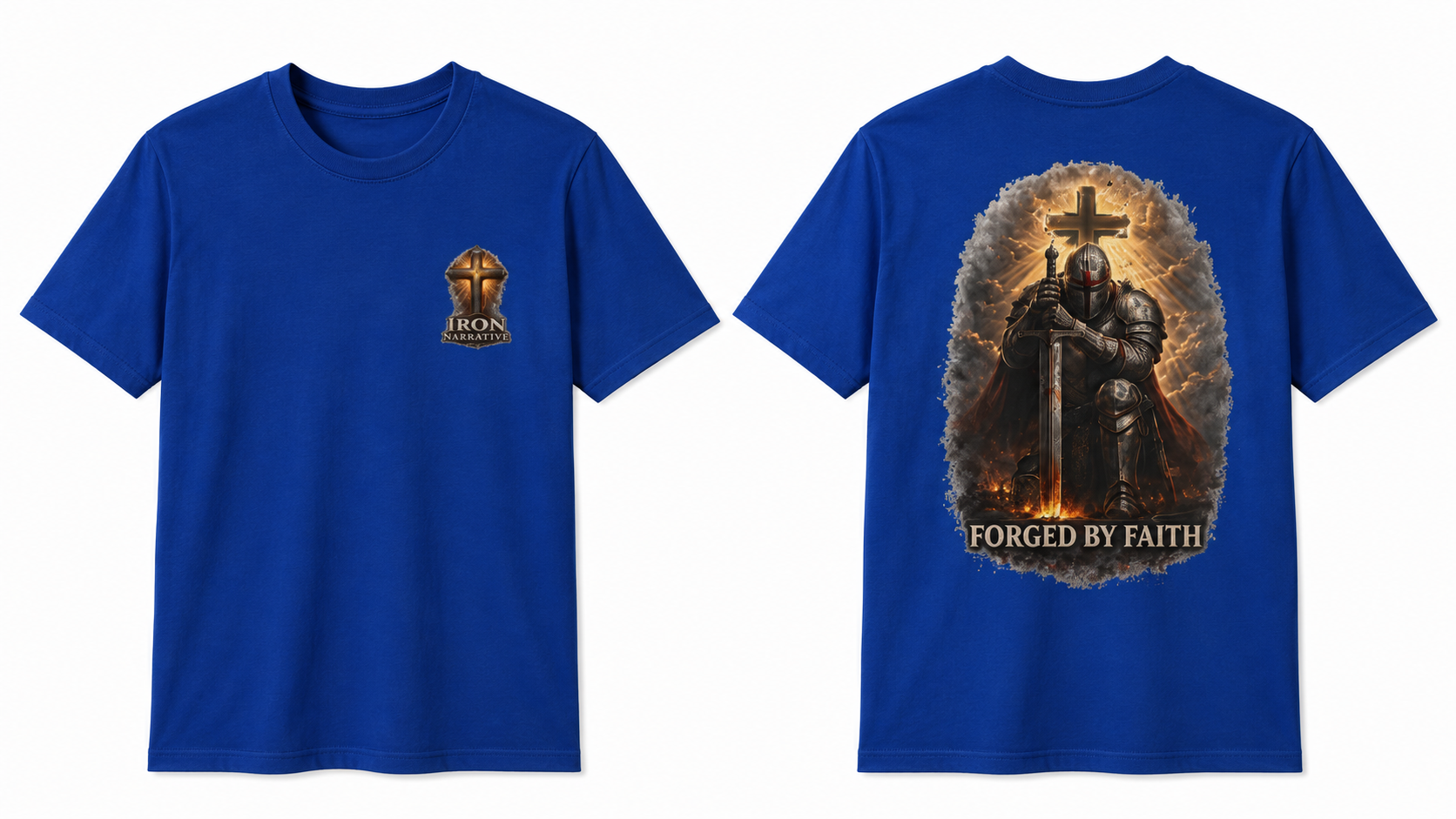 Forged by Faith Knight T‑Shirt