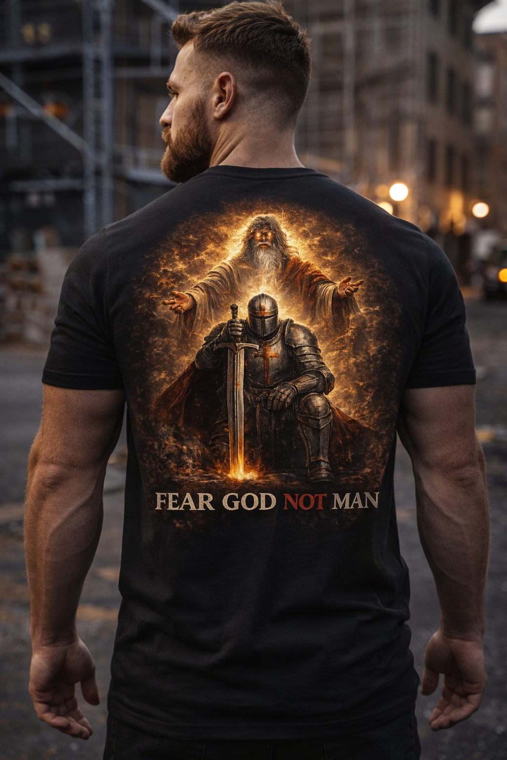 Fear God Not Man T-Shirt — Christian Knight Graphic Tee