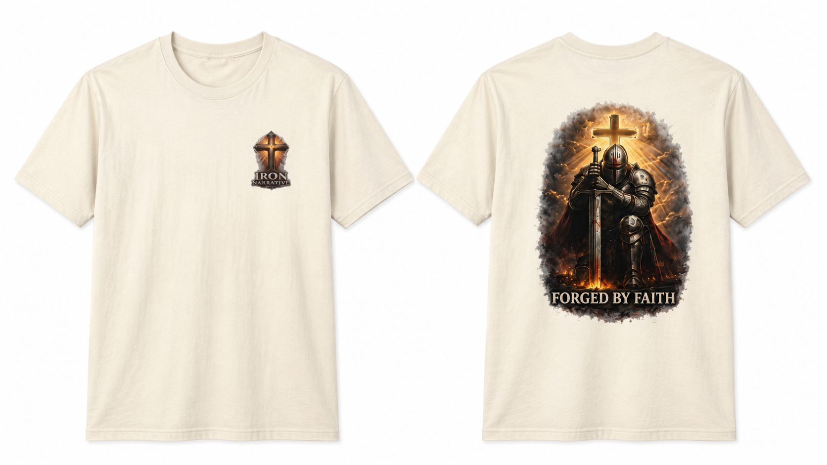 Forged by Faith Knight T‑Shirt