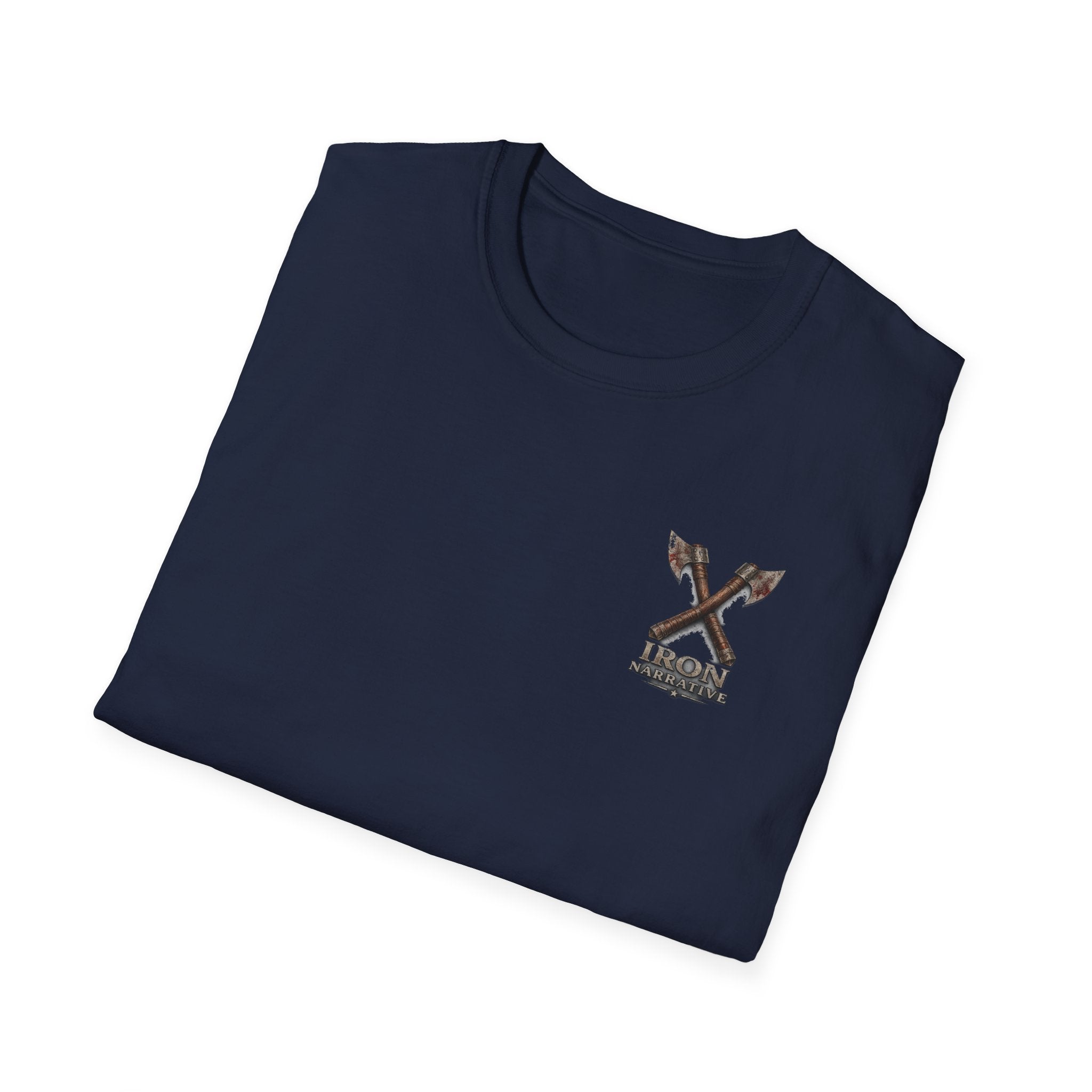 Forged In Suffering T-Shirt — 'Forged in Suffering' Nordic Viking Helmet Graphic Tee