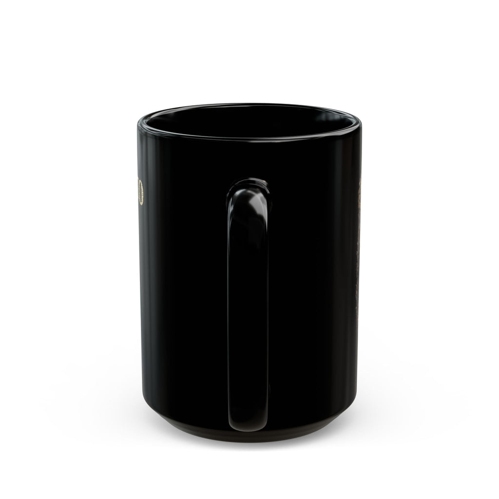 Memento Mori Black Mug — Spartan Helmet Coffee Cup (11oz & 15oz)