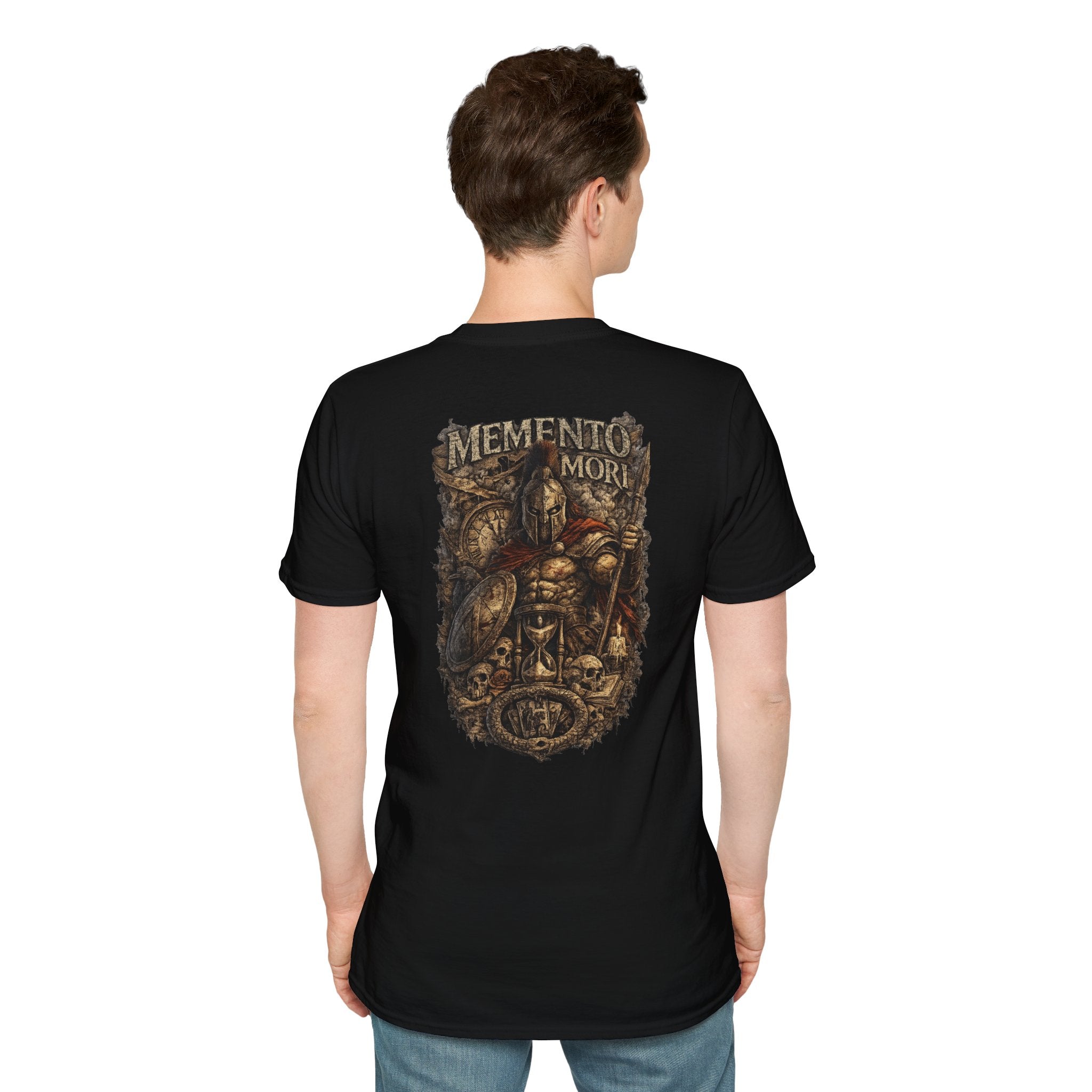 Memento Mori T-Shirt - Vintage Skull & Armor Graphic