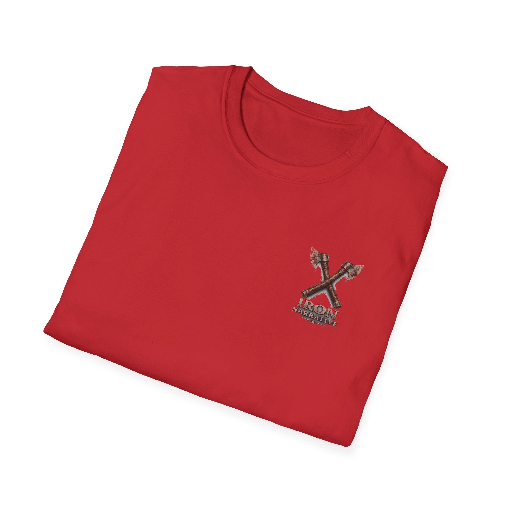 Forged In Suffering T-Shirt — 'Forged in Suffering' Nordic Viking Helmet Graphic Tee