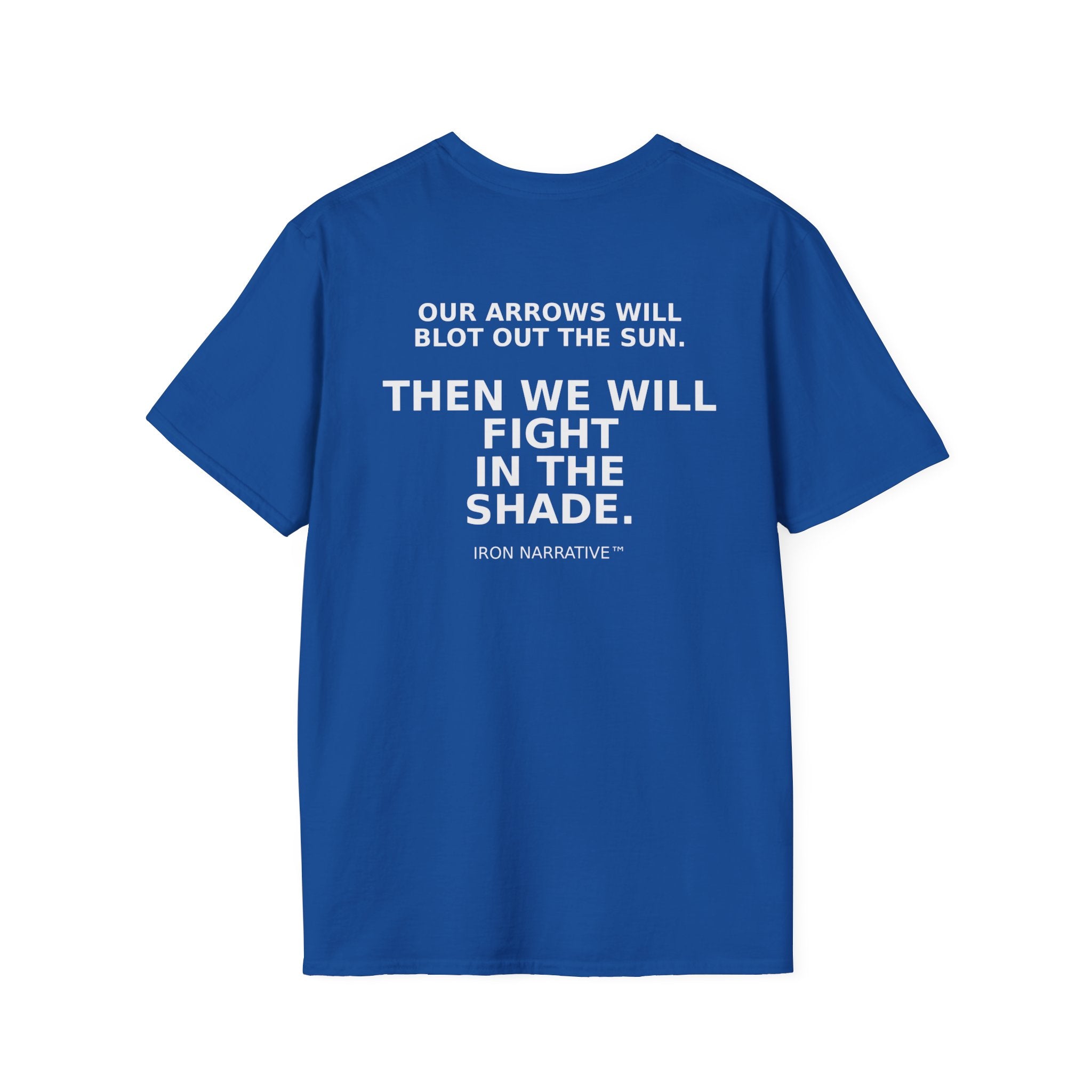 Fight In The Shade T-Shirt — Small Chest Emblem, Subtle Back Print