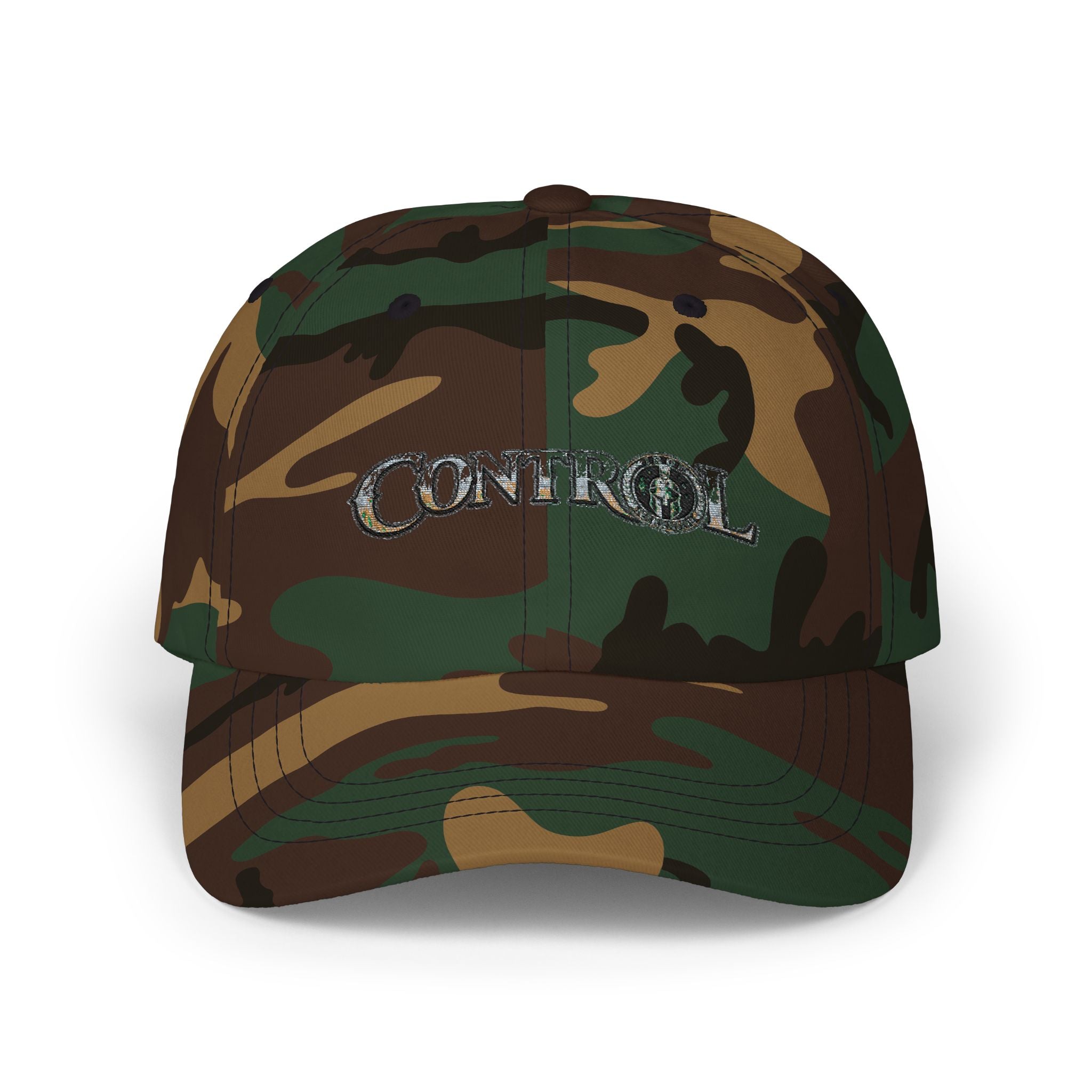 Control Camo Dad Cap – Embroidered Military Camouflage Baseball Hat