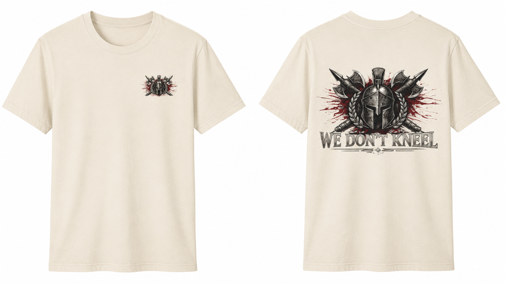 Spartan 'We Don't Kneel' Graphic T-Shirt