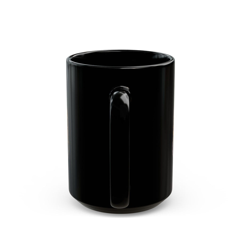 Spartan Helmet Black Mug — Rustic Warrior Coffee Cup (11oz, 15oz)