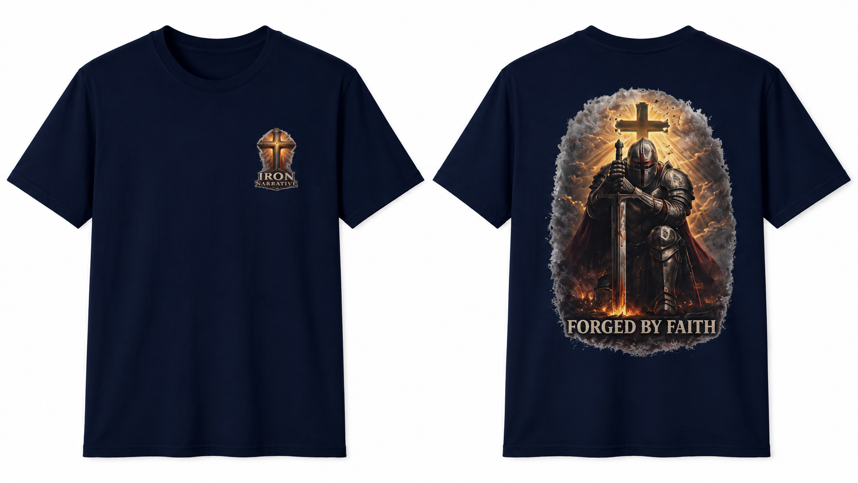 Forged by Faith Knight T‑Shirt