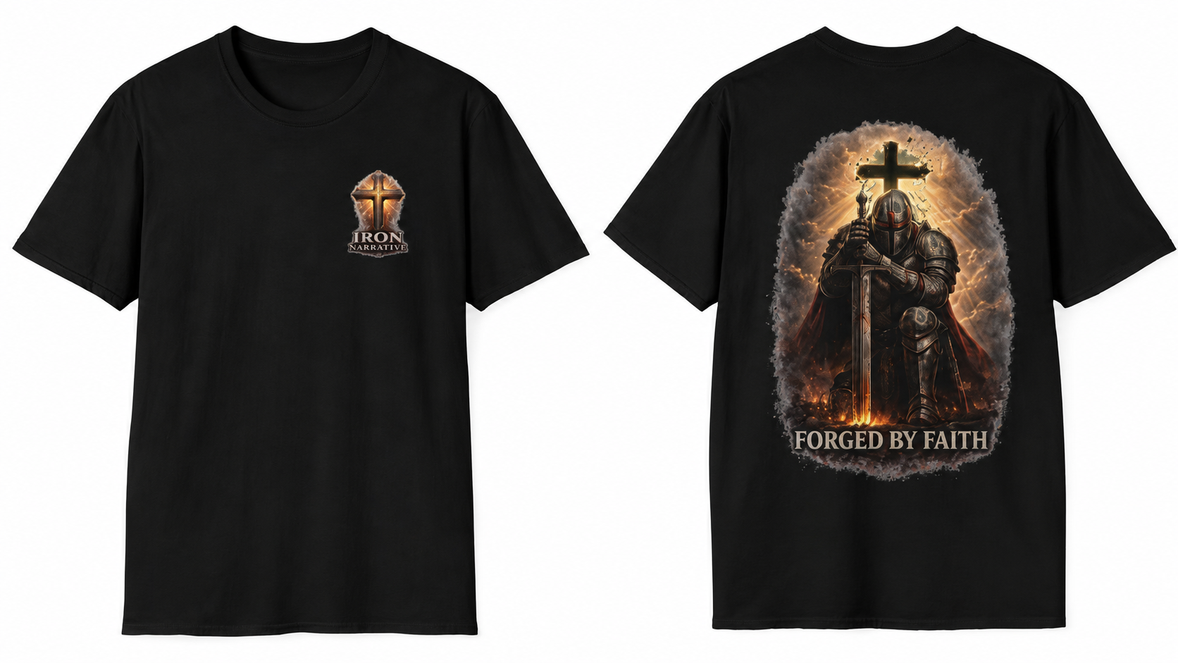 Forged by Faith Knight T‑Shirt