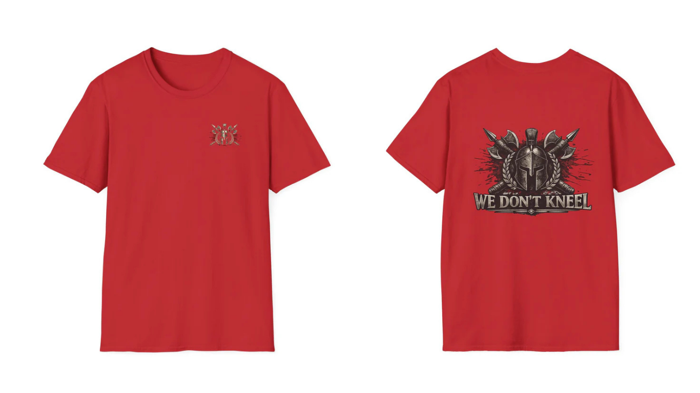 Spartan 'We Don't Kneel' Graphic T-Shirt
