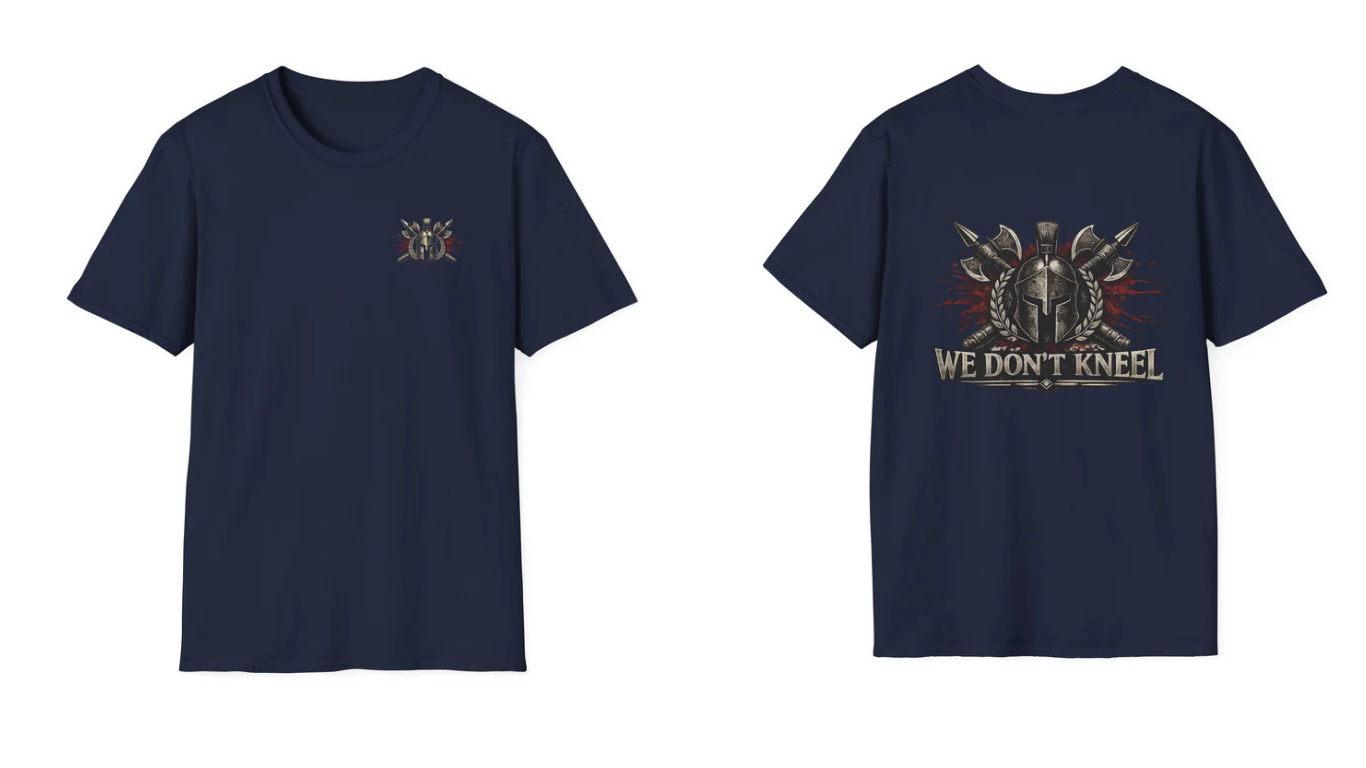 Spartan 'We Don't Kneel' Graphic T-Shirt
